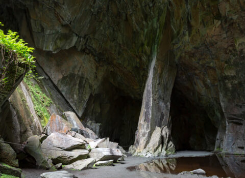 Dog Walks: Cathedral Cave In Little Langdale, The Lake District - Amber Lupo